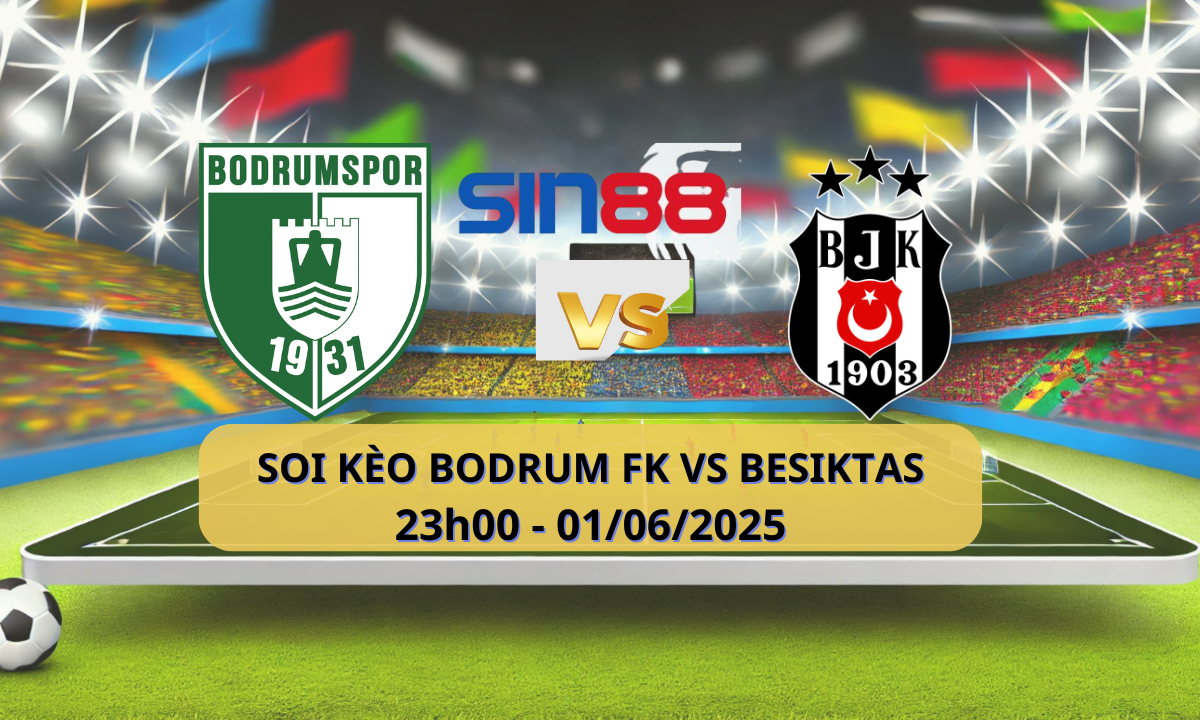 Áp phích trận đấu thể thao điện tử giữa Bodrumspor và Besiktas